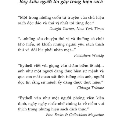 Bảy Kiểu Người Tôi Gặp Trong Hiệu Sách