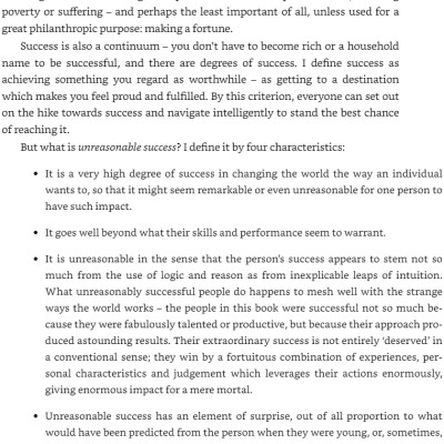 Unreasonable Success And How To Achieve It