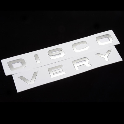 Tem DISCOVERY chữ nổi dán trang trí nắp CAPO ô tô