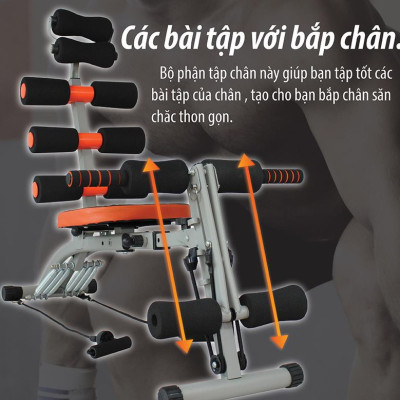 Máy Tập Cơ Bụng Đa Năng,Máy Tập Cơ Bụng Đa Năng Tập Bụng, Lưng, Eo Tại Nhà Gấp Gọn Tiện Lợi Tập Được Nhiều Động Tác Khác Nhau (hàng nhập khẩu)