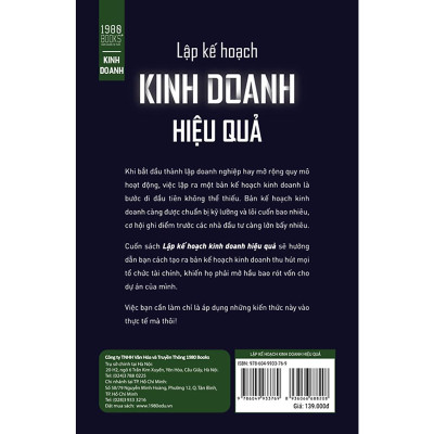 Lập Kế Hoạch Kinh Doanh Hiệu Quả - Bản Quyền