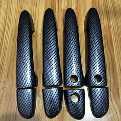 Ốp tay nắm, hõm cửa Mazda 3 2020-2021 vân cacbon - hàng cao cấp