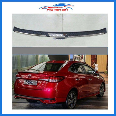 Ốp chống trầy cốp ngoài nhựa đen Vios 2019-2020-2021-2022 hàng loại 1 dán cốp sau chống xước trang trí xe