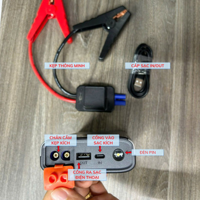 Bộ Kích Điện Ô Tô UCAR Pin 10000mAh - kích bình ô tô - Giải Pháp Cứu Hộ Xe Hơi Hiệu Quả xiaomi