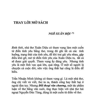 Đối Thoại Văn Chương