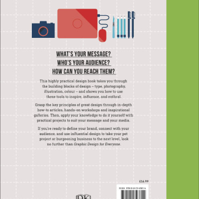 Sách học thiết kế tiếng Anh: Graphic Design For Everyone: Understand The Building Blocks So You Can Do It Yourself (Hardback)