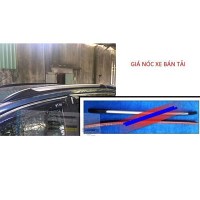 2 Thanh Giá Nóc Xe Bán Tải BT50 - FORD RANGER Chân Dán Thấp