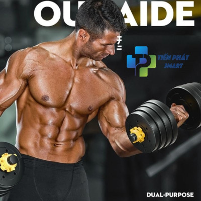 BỘ Tạ Tay + Đòn Tạ Đẩy kết hợp (2 in 1) 20kg,30kg,40kg bộ sản phẩm mẫu mới nhất(KHÁCH CHỌN CÂN NẶNG)