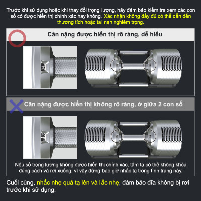 Lysin - 01 quả tạ 32.5kg/02 quả tạ 65kg điều chỉnh trọng lượng 20 cấp độ mỗi lần đổi 1.5kg tạ đòn tập luyện chuyên nghiệp tập gym, tập luyện cơ bắp tập luyện thể thao.