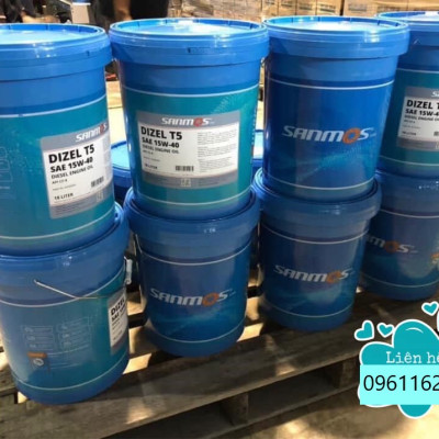 DẦU ĐỘNG CƠ SANMOS DIZEL TX SAE 15W - 40 API CK4