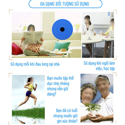 [Loại Cải Tiến - Bền Bỉ Khỏe Khoắn] Đĩa xoay eo tập thể dục 360 độ bàn xoay tập cơ bụng cho eo thon tại nhà và phòng gym có hạt massage bàn chân - Hàng chính hãng dododios