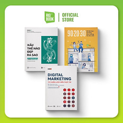 [COMBO] Sách Marketing bán chạy nhất (90-20-30 + RIO Book No.1 + Digital Marketing)