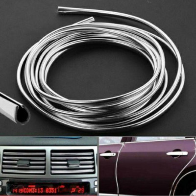 Nẹp viền chữ U mạ Crom trang chống va đập và trang trí nội ngoại thất ô tô