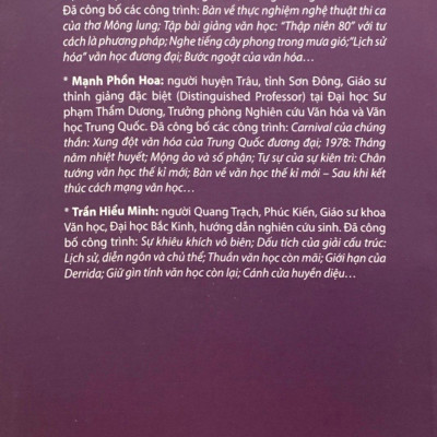 60 Năm Văn Học Đương Đại Trung Quốc