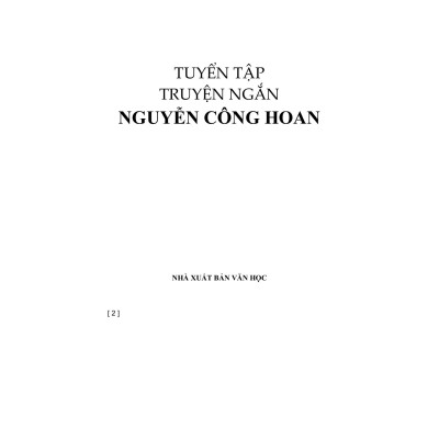 Tuyển Tập Nguyễn Công Hoan (Tái Bản 2023)