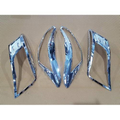  Ốp Viền Đèn Pha, Hậu Mạ Crom Cho Xe  DÀNH CHO Xe Toyota Vios 2014-2017