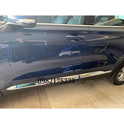 Nẹp sườn Santafe 2019 2020 mạ Crom cao cấp