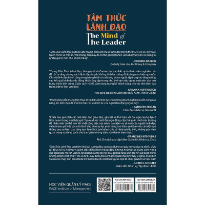 Sách PACE Books - Tâm thức lãnh đạo (The Mind Of The Leader) - Rasmus Hougaard, Jacqueline Carter