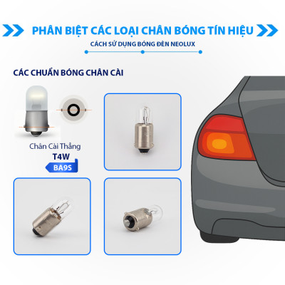 Combo 10 Bóng Đèn Soi Biển Số Chân Cài OSRAM NEOLUX Lắp Đèn Định Vị, Đèn Trần, Đèn Đồng Hồ Xe Ô Tô Xe Máy - Nhập Khẩu Chính Hãng