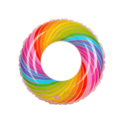 Phao bơi tròn in hình vòng xoắn Colorful Sportslink