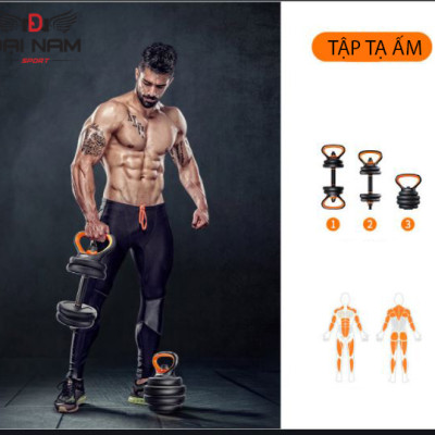 Bộ Tạ Tay Đa Năng Điều Chỉnh 30Kg Composite  6 Trong 1 FED-130220 Cao Cấp Đại Nam Sport