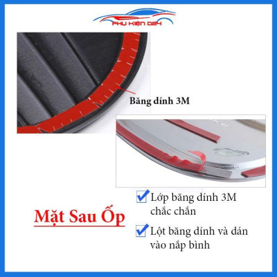Ốp nắp bình xăng City 2015-2020 vân cacbon chống trầy trang trí ô tô