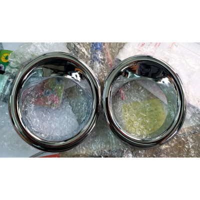 Ốp đèn gầm trước xe Toyota Fortuner 2012 - 2016 mạ crom cao cấp