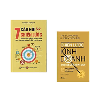 Combo 2Q: Chiến Lược Kinh Doanh+7 Câu Hỏi Chiến Lược - Tiếp Cận Đơn Giản Để Thực Thi Tốt Hơn/Sách Kĩ Năng Kinh Doanh Hiệu Quả/Tặng Bookmark Happy LIfe 