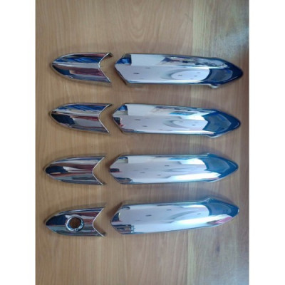 Bộ Ốp Tay Nắm , Hõm Cửa Xe FADIL 2020-2021 Mạ Crom 8 Chi Tiết , Tặng Kèm Băng Dính 3 M