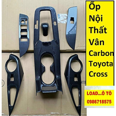 Ốp Nội Thất Toyota Cross 2022-2020 Vân Carbon Cao Cấp Nhất Thị Trường, Có Sẵn Keo Dán 3M