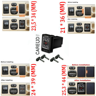 Cảm biến áp suất lốp van trong, gắn nút chờ các loại xe ô tô, thương hiệu cao cấp Careud - Hàng Chính Hãng