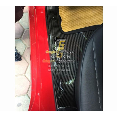 Bộ Ốp bậc cửa, Nẹp bước chân dành cho Honda Civic 2016-2019 vân Carbon