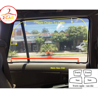 Rèm che nắng xe Toyota Veloz 2022, có hít nam châm, chuẩn khít theo xe