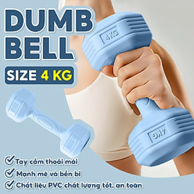 Tạ tay Tay Nhựa 314 - 4KG cao cấp Tập Gym tại nhà (hàng nhập khẩu)