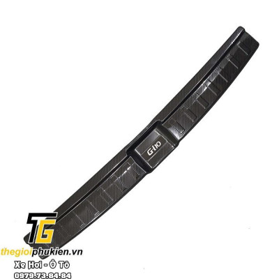 TRỌN BỘ Nẹp bước chân và ốp chống trầy cốp Hyundai Grand i10 2021 HATCHBACK -  vân Carbon