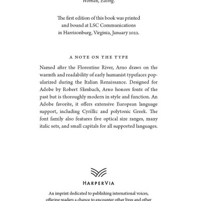 Woman, Eating: A Literary Vampire Novel