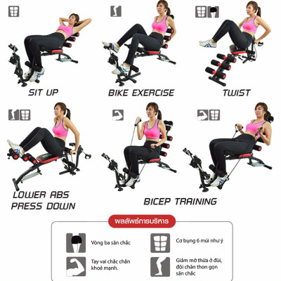 Máy Tập Cơ Bụng Đa Năng Cải Tiến New Six Pack Care KM2018 (hàng nhập khẩu)