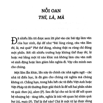 Tiếng Việt Giàu Đẹp - Nỗi Oan Thì, Là, Mà (Tái Bản 2022)