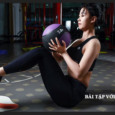 Bóng Tạ Tập Gym,Tập Yoga,Tập Thể Dục 8kg Chất Liệu Cao Su Đặc Hàng Nhập Khẩu Đại Nam Sport