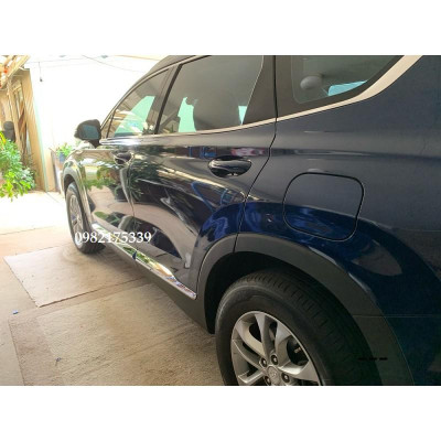 Nẹp sườn Santafe 2019 2020 mạ Crom cao cấp