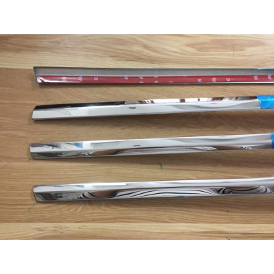 Nẹp Chân Kính Inox Dành Cho Xe Kia Cerato 2019 2020 mẫu inox - 4 chi tiết