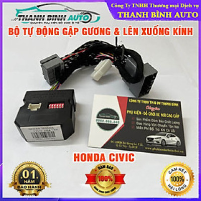 Bộ tự động gập gương và lên kính xe Honda Civic