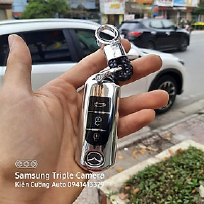Bao chìa khoá ô tô Mazda 3 nút silicon mạ crom Full hộp