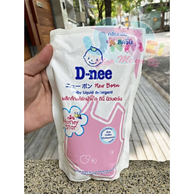 Dung Dịch Giặt Quần Áo Cho Bé D-Nee - Túi 600ml (Hồng)