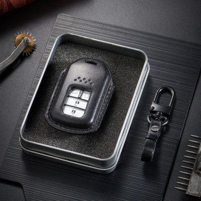 Bao da ép phom handmade chìa khóa xe ô tô Honda CRV HRV CIVIC CITY 2,3,4,5,6 nút bấm da bò giá tận xưởng (có bán sỉ ) - hàng chính hãng