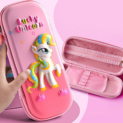 Hộp Đựng Bút Họa Tiết In Nổi 3D Hình Sinh Động, Chống Thấm Nước BEE GEE 7006