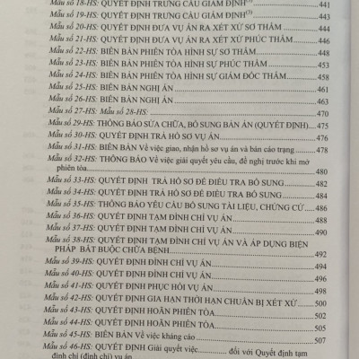 Hệ Thống Các Nghị Quyết Của Hội Đồng Thẩm Phán Tòa Án Nhân Dân Tối Cao Về Hình Sự Và Tố Tụng Hình Sự Từ Năm 1986 Đến 2023