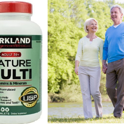 Vitamin tổng hợp cho người từ 50 tuổi Mature Multi Vitamins & Minerals Kirkland tăng sức đề kháng, hỗ trợ xương, răng và cơ bắp khỏe  - OZ Slim Store