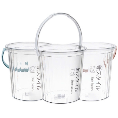 Xô trong 10L Hokori 5228, Xô đựng nước trong suốt, Xô lau nhà nhựa trong suốt dày dặn