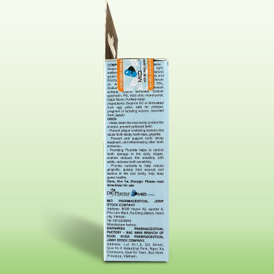 Xịt chống sâu răng Midkid cho bé từ 1 tuổi giúp làm sạch và bảo vệ men răng, vị nho 30ml nuốt an toàn - DK Pharma